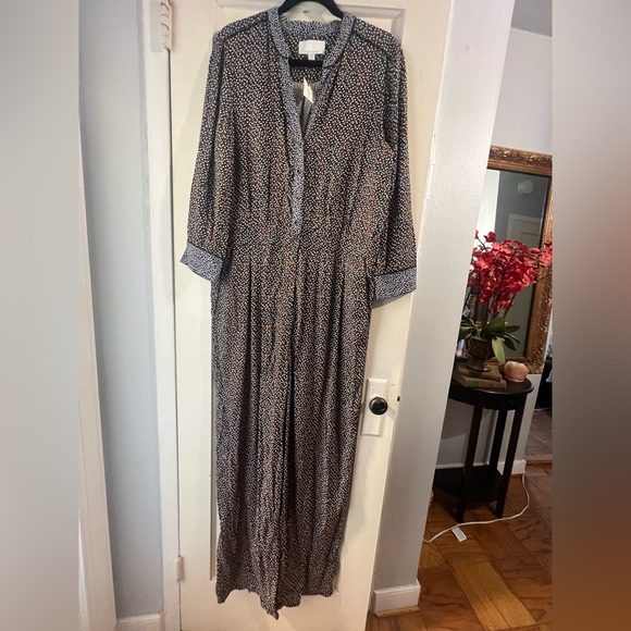 NWOT  Anthropologie Christine Silken Satin Jumpsuit US 14 - Picture 5 of 15